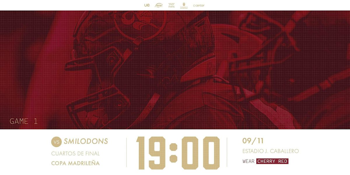 Cavaliers vs Smilodons, Dom. 9 Nov., 19:00