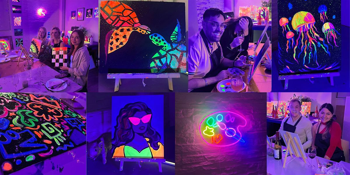 Bottomless Neon Sip and Paint