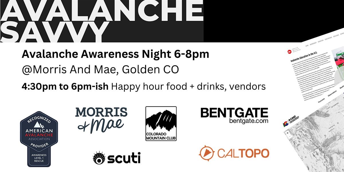 Avalanche Awareness  Night in Golden, CO