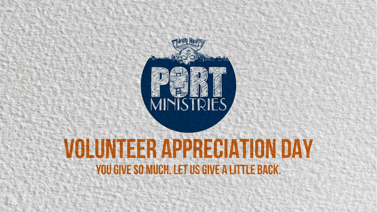 Port Ministries Volunteer Appreciation: Brunch, Bubbles & Gratitude