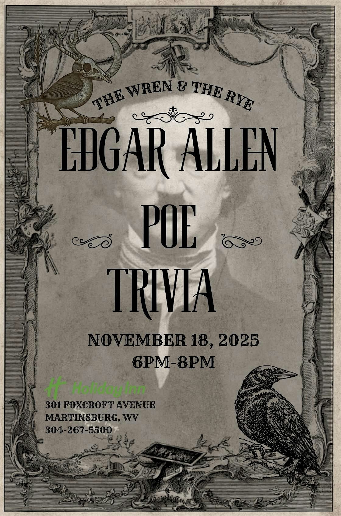Edgar Allen Poe Trivia @ The Wren & Rye