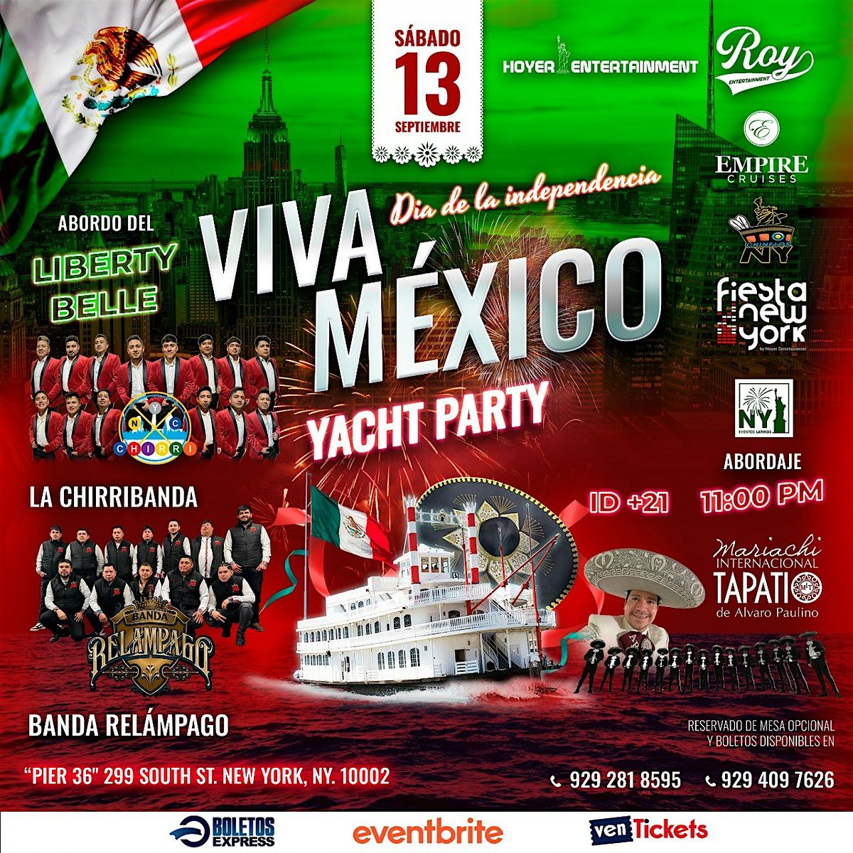 Viva M\u00e9xico Yacht Party 2025