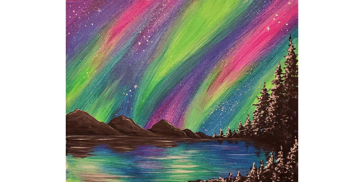 Vivid Aurora Night - Paint and Sip in Tyler | Classpop!\u2122