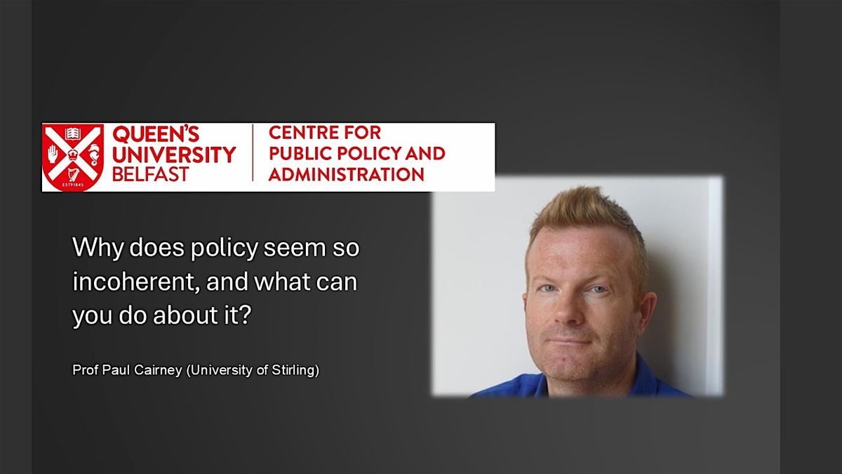Centre for Public Policy and Administration Annual Lecture