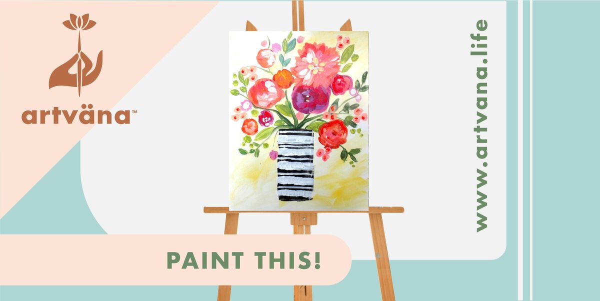 Artvana Sip & Paint art class at Ocean5 in Gig Harbor August 2025