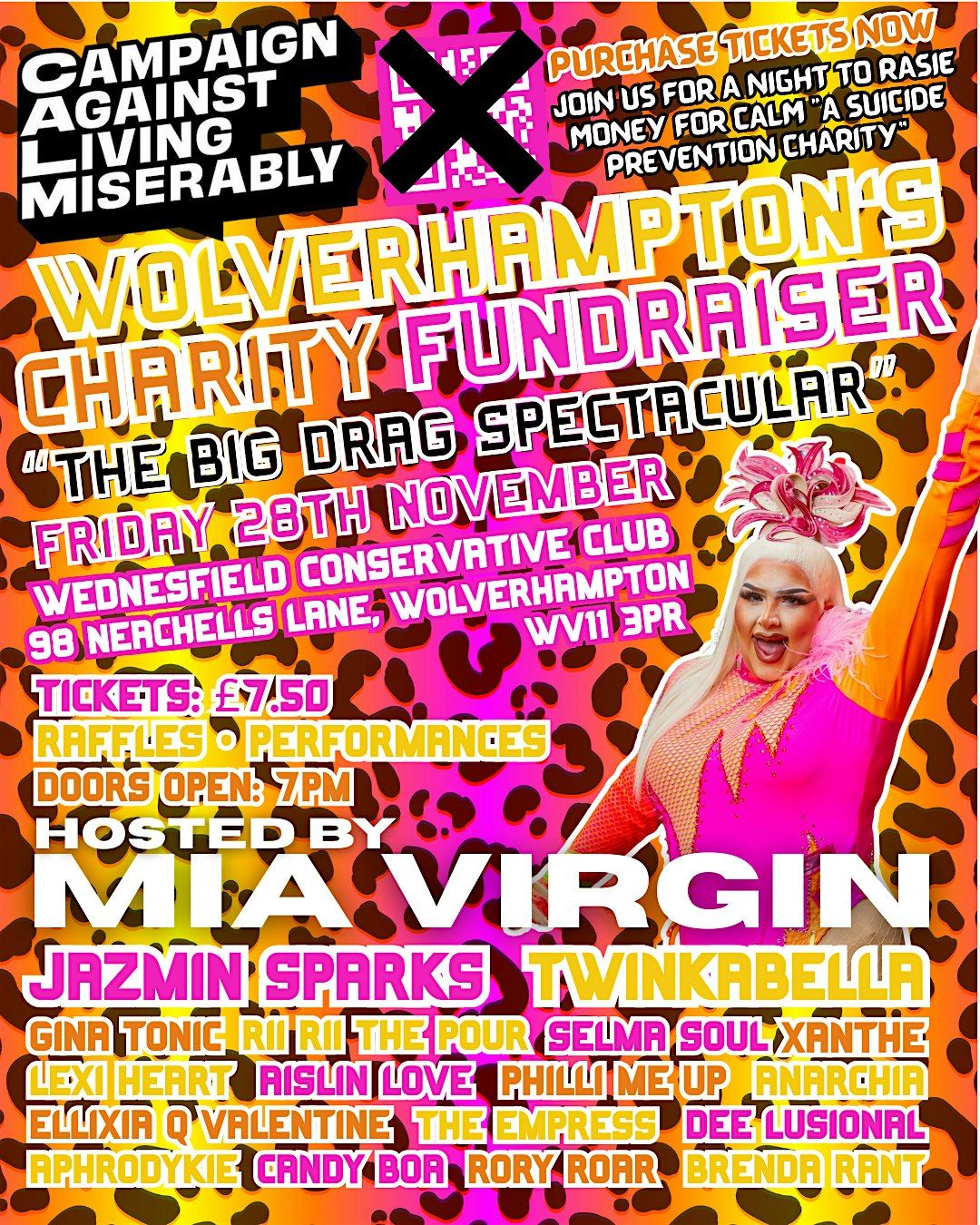 WOLVERHAMPTON\u2019S CHARITY FUNDRAISER FOR CALM \u201cSUICIDE PREVENTION CHARITY\u201d \u2728