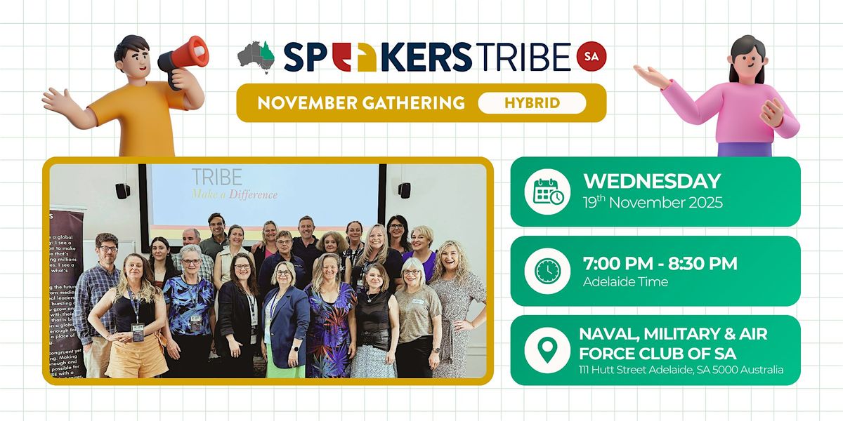 Speakers Tribe SA - November Gathering