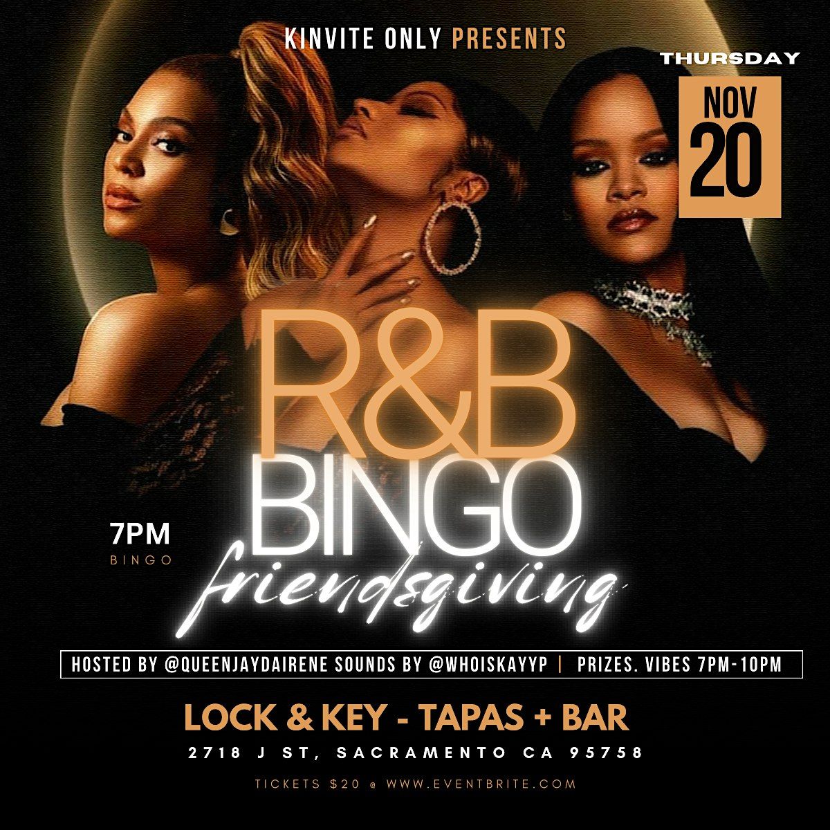 R&B Bingo Night (Friendsgiving style)