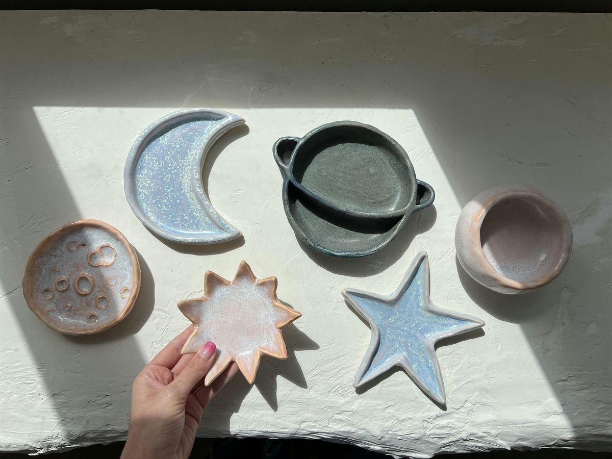 Celestial-Inspired Ceramic Dish Class - Intro to Pottery Workshop