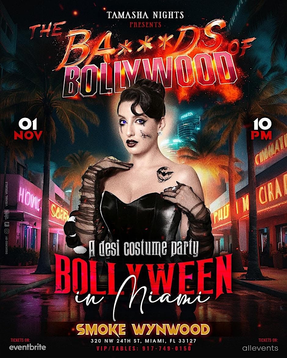 Blue Glove Presents: #1 MIAMI BOLLYWOOD DESI HALLOWEEN PARTY |SMOKE WYNWOOD