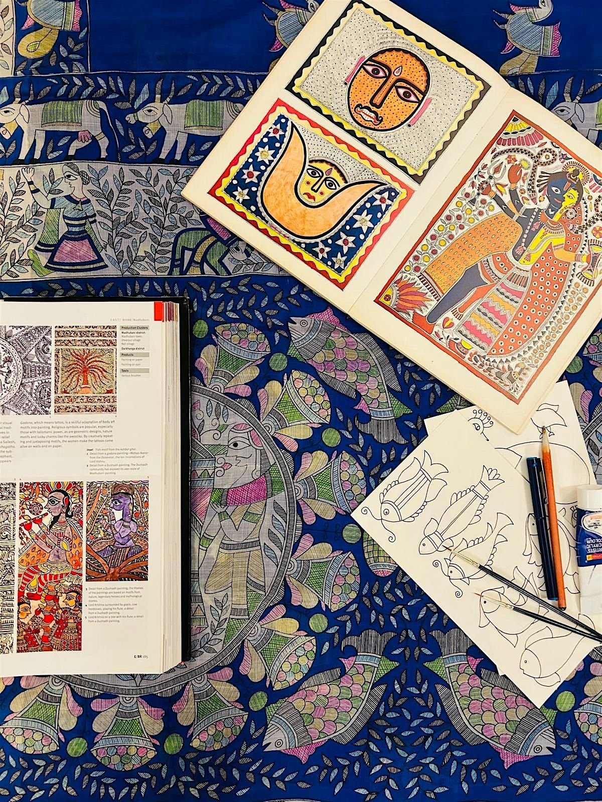 Colours of Tradition: A Madhubani Painting Workshop at Highgate Art Far