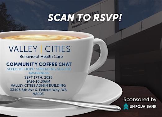Community Coffee Chat with Valley Cities: Suicide Awareness