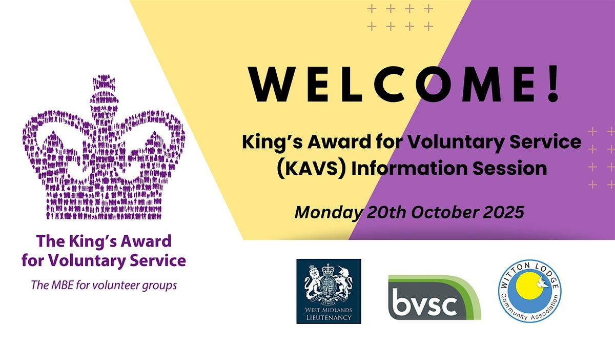 King\u2019s Award for Voluntary Service - Information Session
