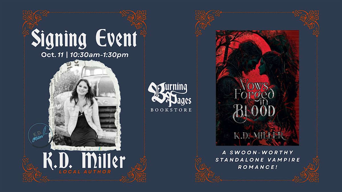 Local Indie Author Book Signing Event with K.D. Miller