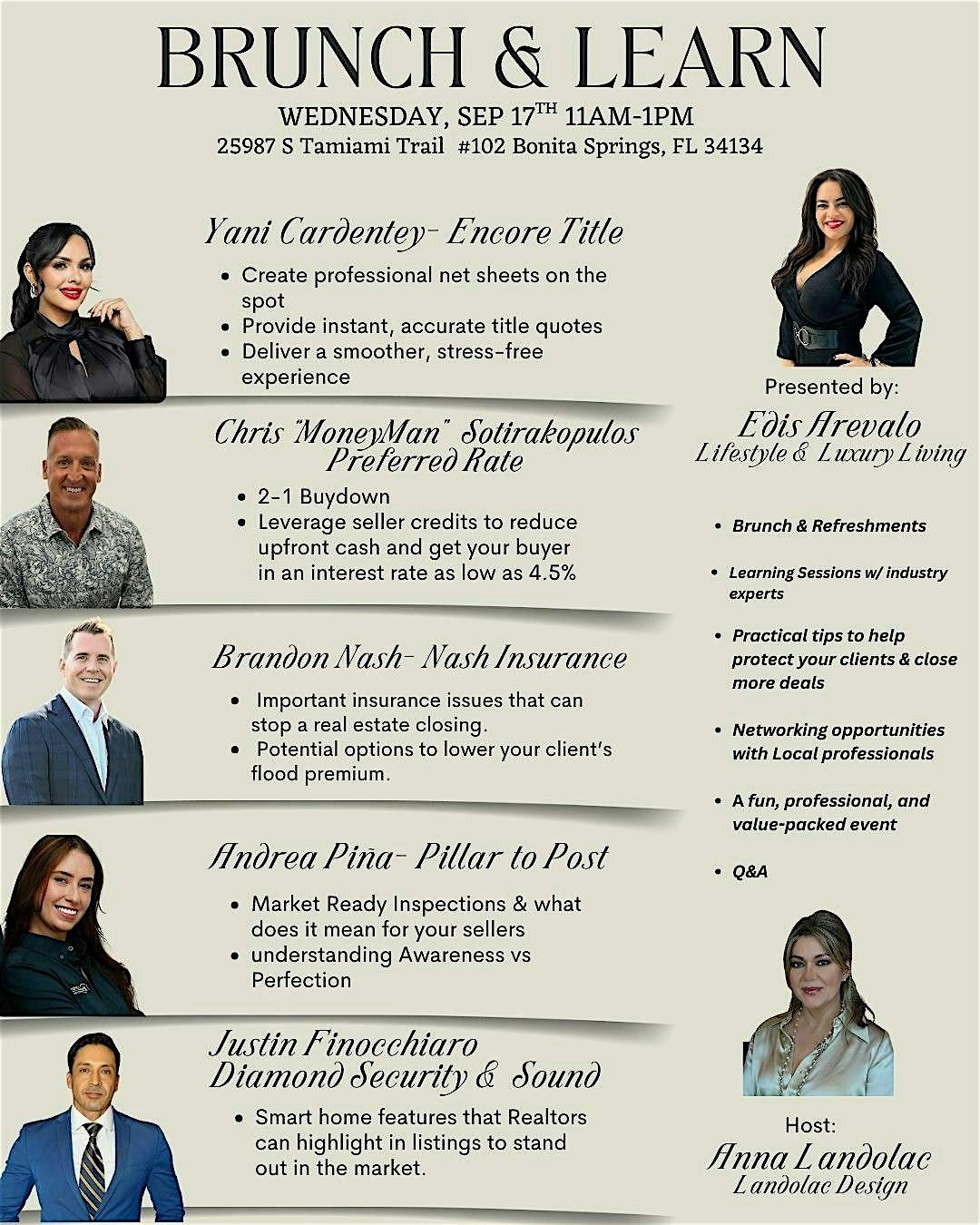 Brunch & Learn for Realtors \u2013 SW Florida