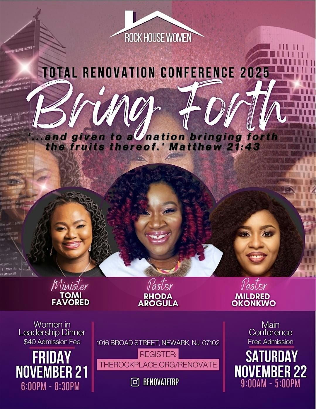 Total Renovation WOMEN'S Conference 2025! DAY 2: Bring Forth Greatness!