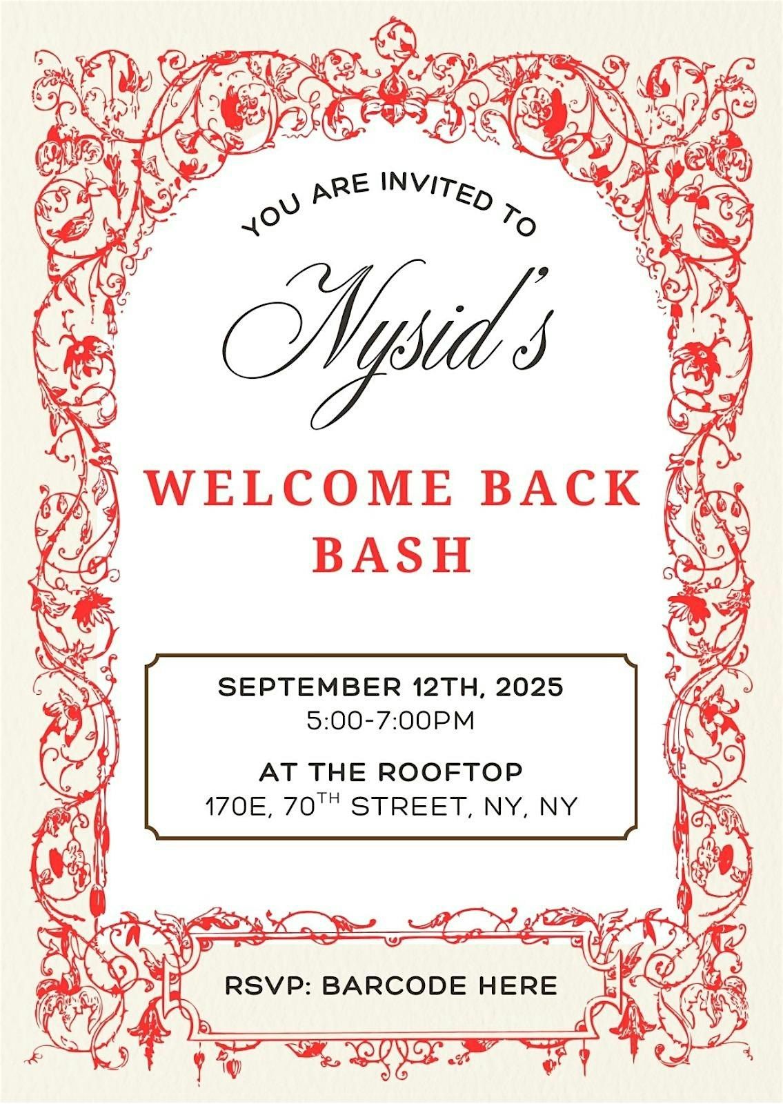 NYSID\u2019s Welcome Bash - Fall 2025