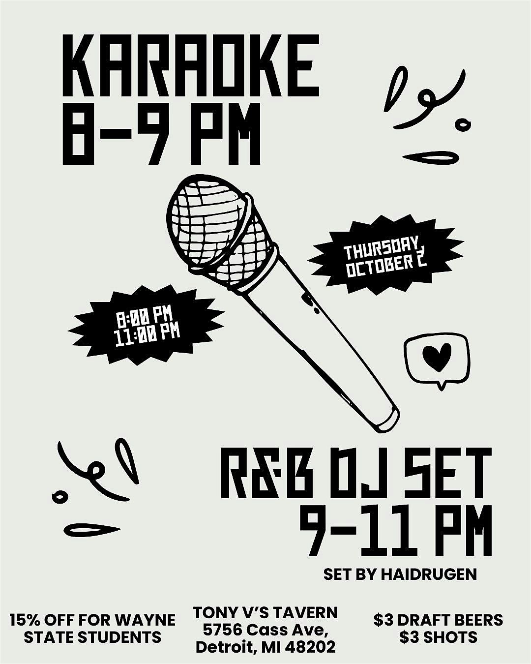 R&B DJ SET \/ KARAOKE