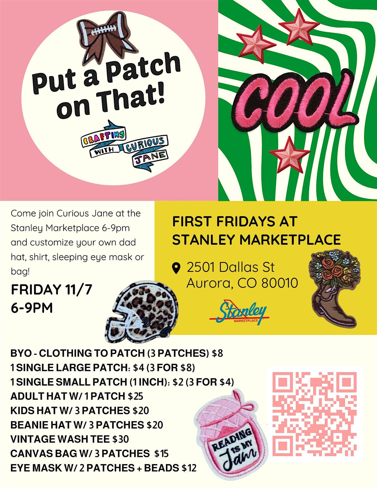 Put a Patch on That (@ First Friday Stanley Market)