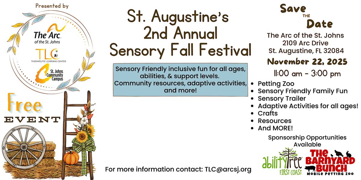 FREE St. Augustine's 2nd Annual Sensory Fall Festival