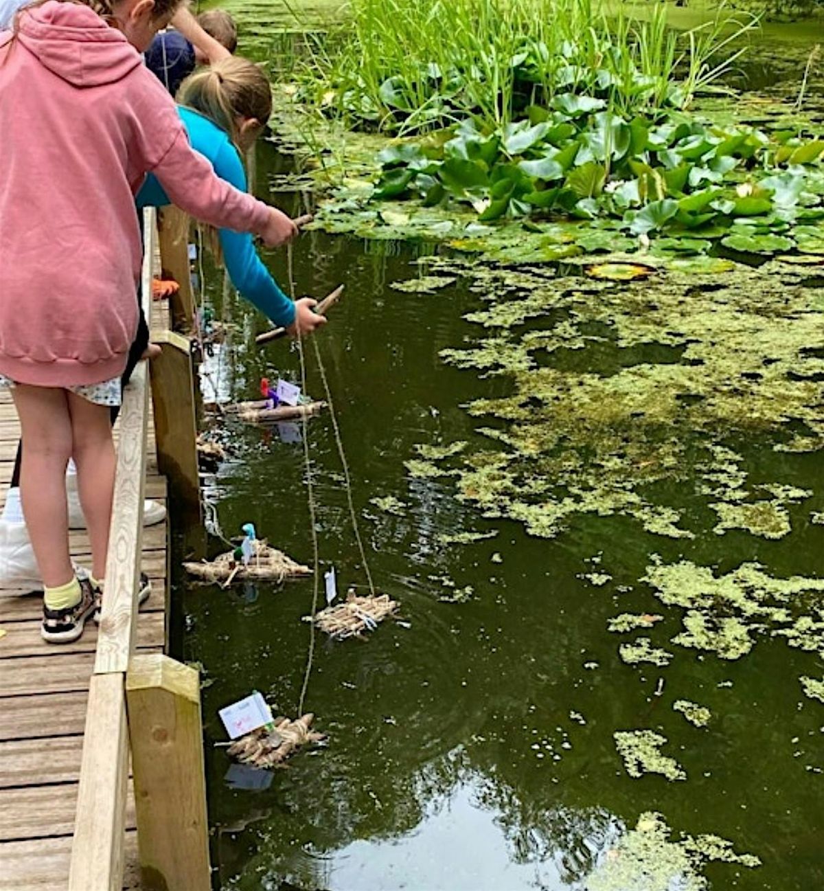 Autumn  Boats, Rafts and Watery Sticks at Ryton Pools Country Park