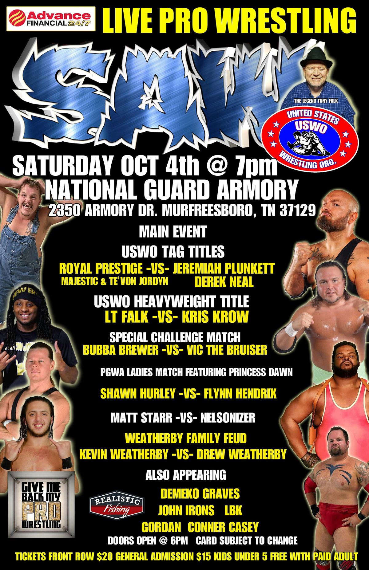 SAW & USWO Wrestling Returns