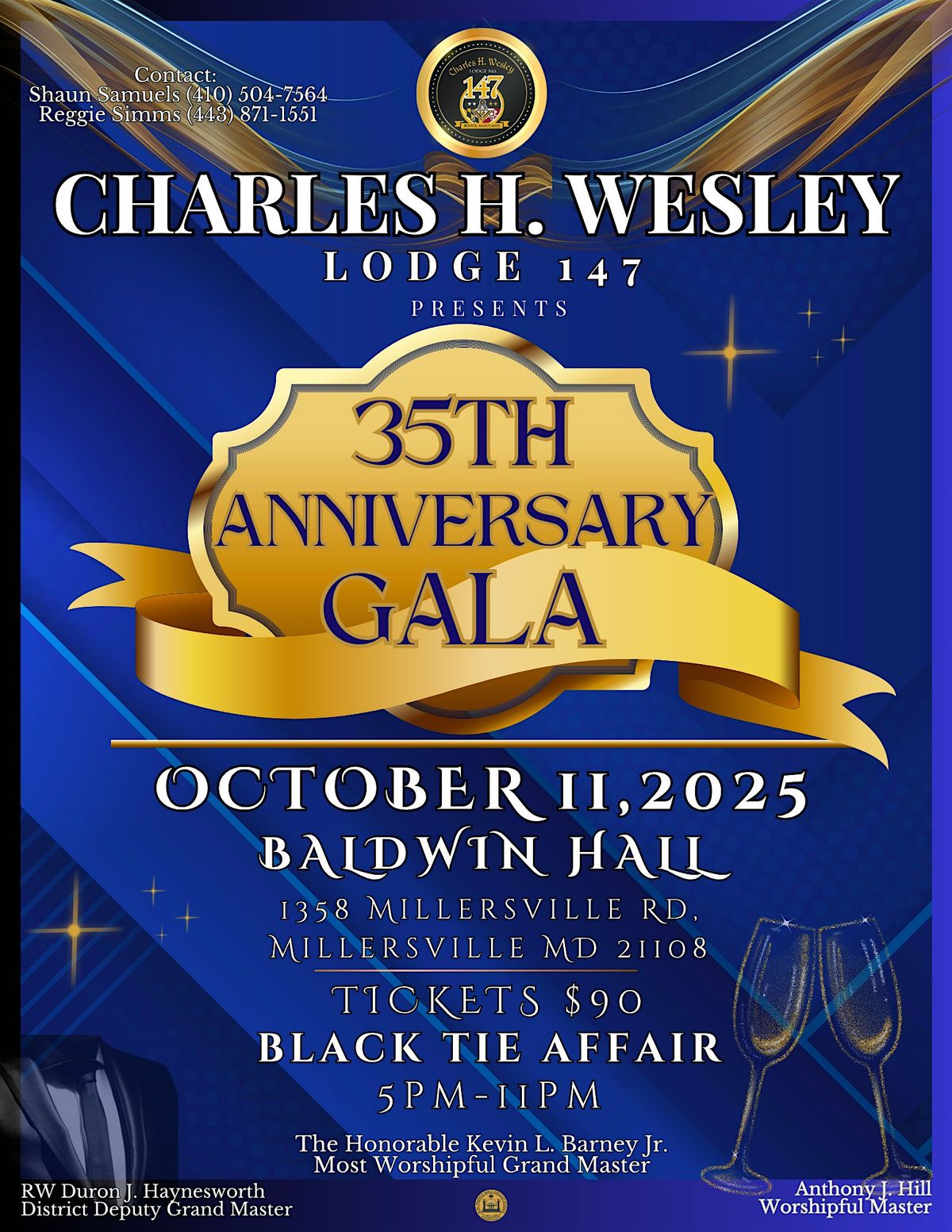 Legacy & Light: Charles H. Wesley Lodge 147 - 35th Anniversary Gala