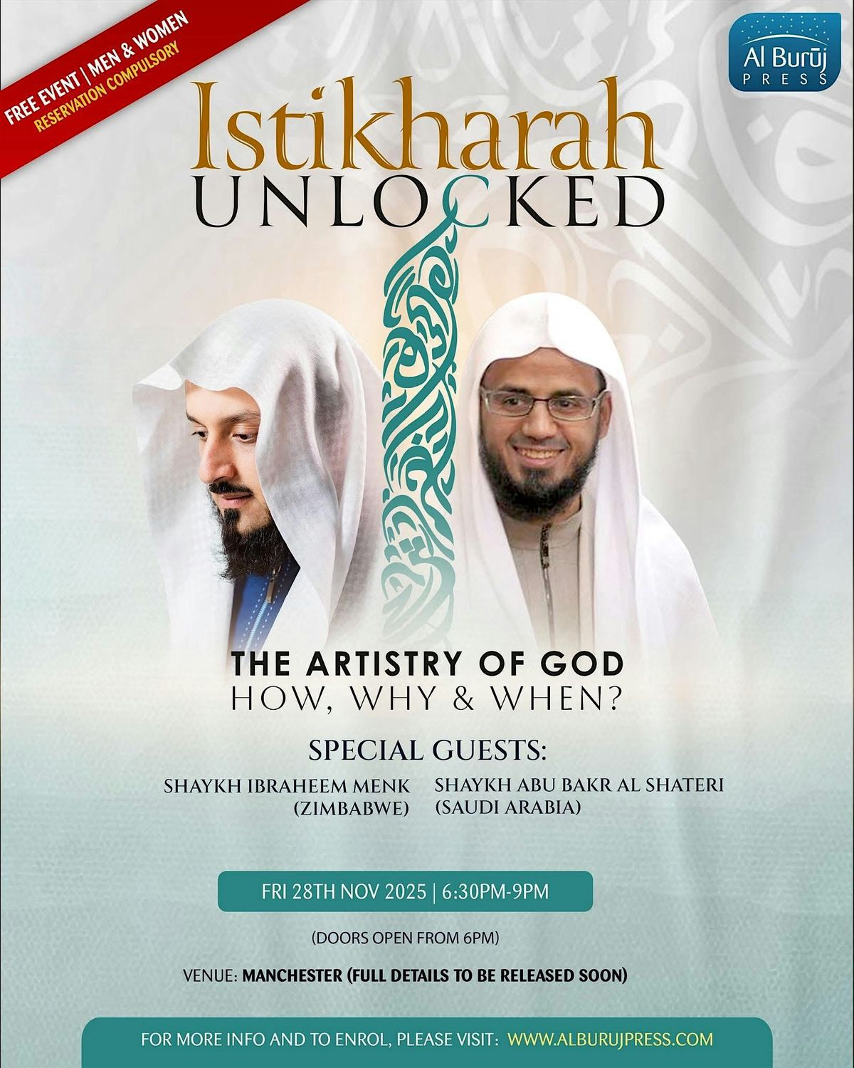 Manchester: Istikharah Unlocked: The Artistry of God \u2013 How, Why & When?