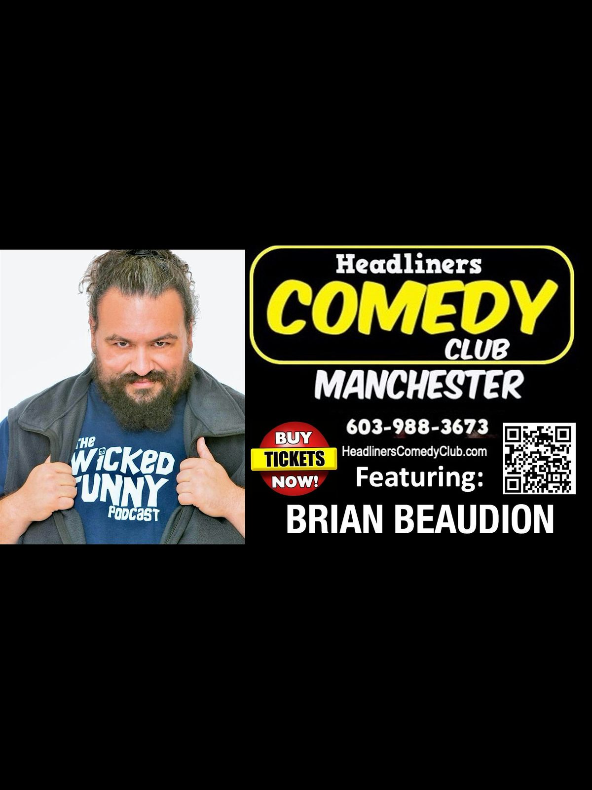Comedian BRIAN BEAUDION in Manchester NH