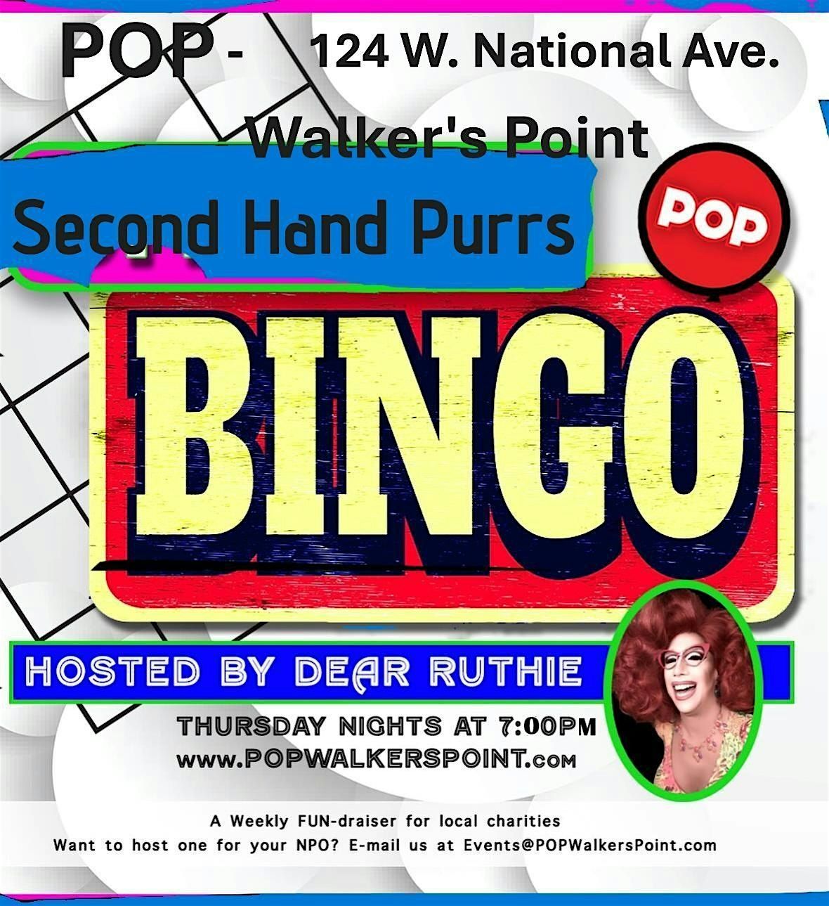 Drag Queen Bingo Fundraiser Thursday, November 20th, at POP Walker's Point