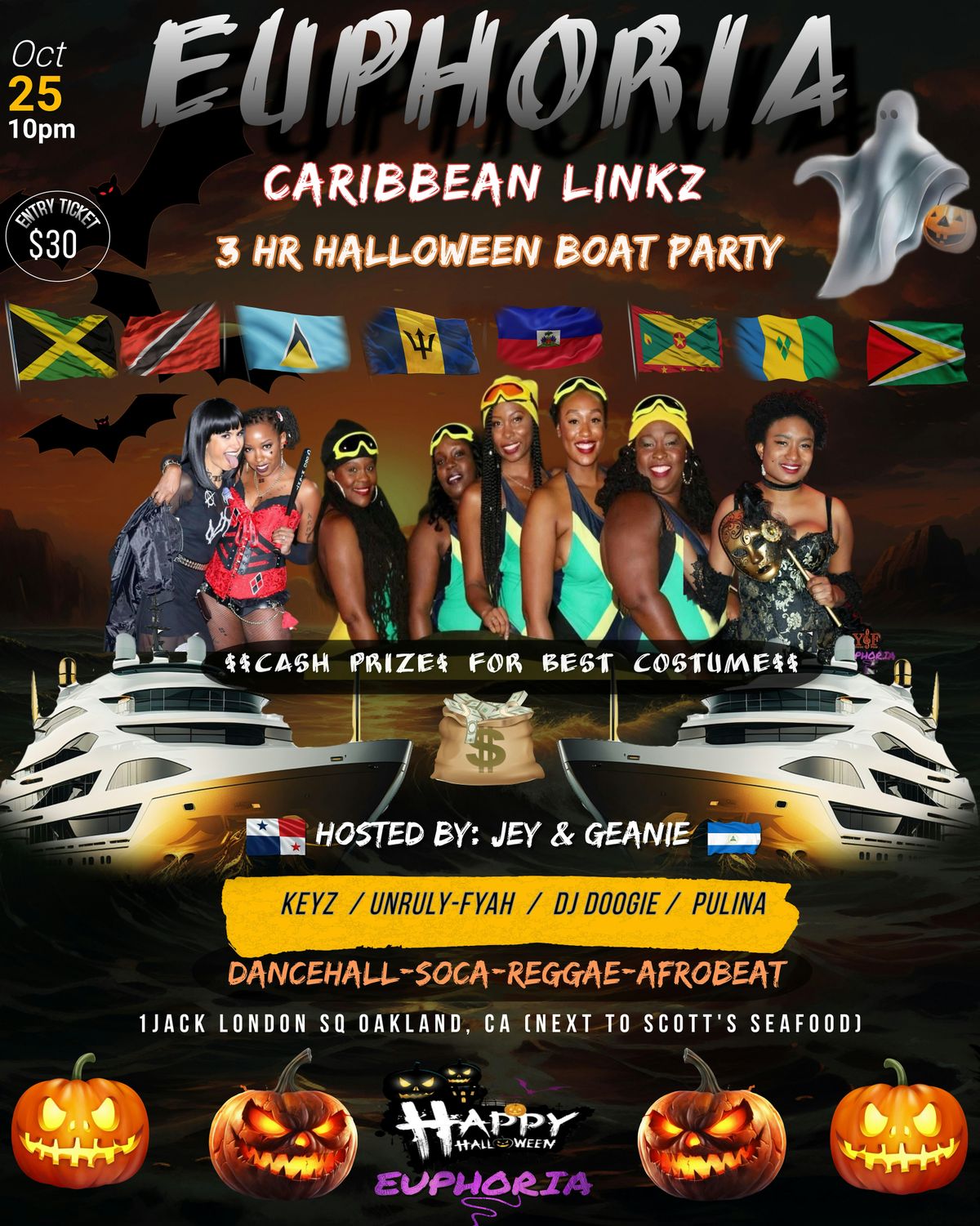 Euphoria \u201cCaribbean Linkz\u201d Halloween Party