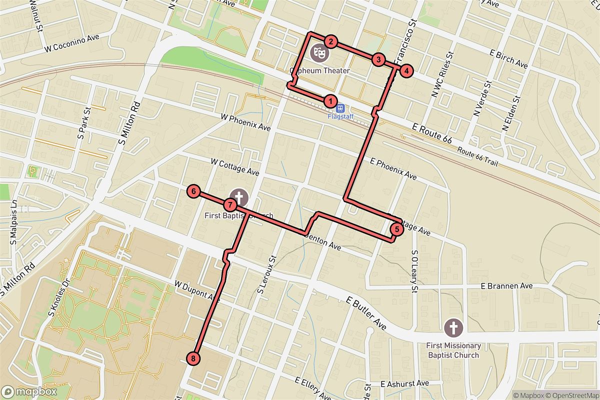 Flagstaff Audio Tour: Echoes of Legends and Landmarks