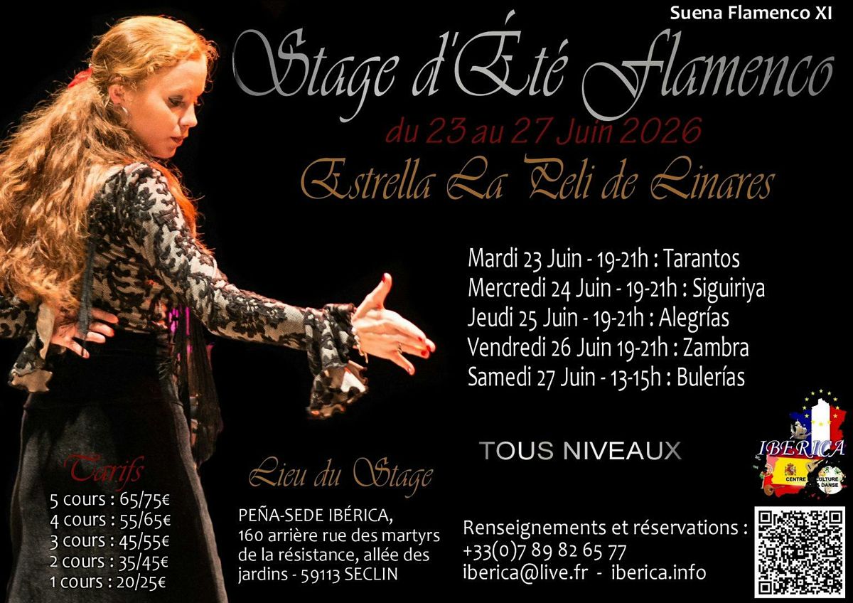 Stage Flamenco Ib\u00e9rica Seclin Lille El Verano suena flamenco XI\u00e8me \u00e9dition