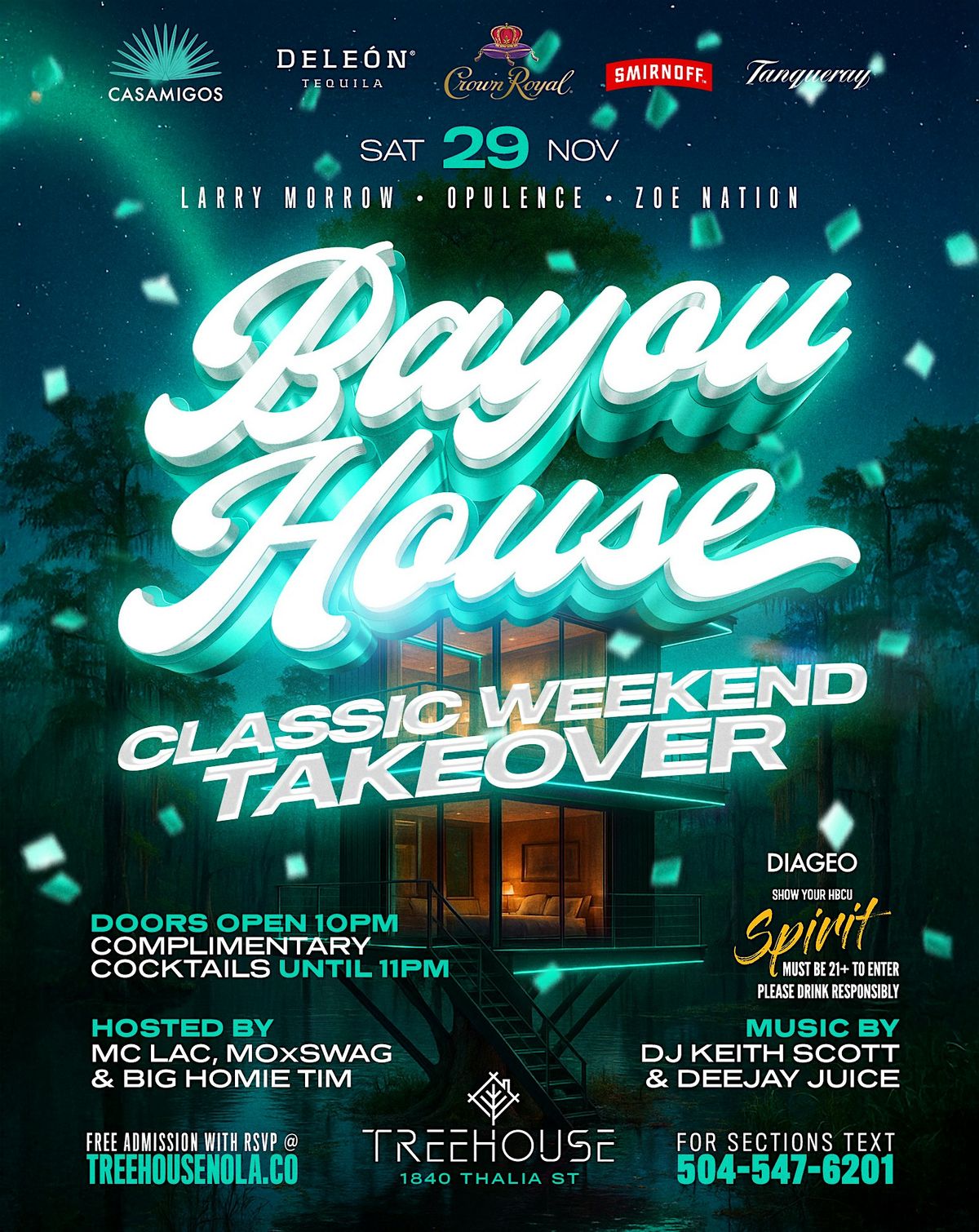 Bayou House @ Treehouse|Nov. 29