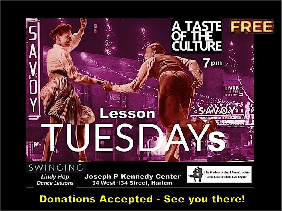 TUESDAYS Swing! FREE Swinging Lindy Hop Class