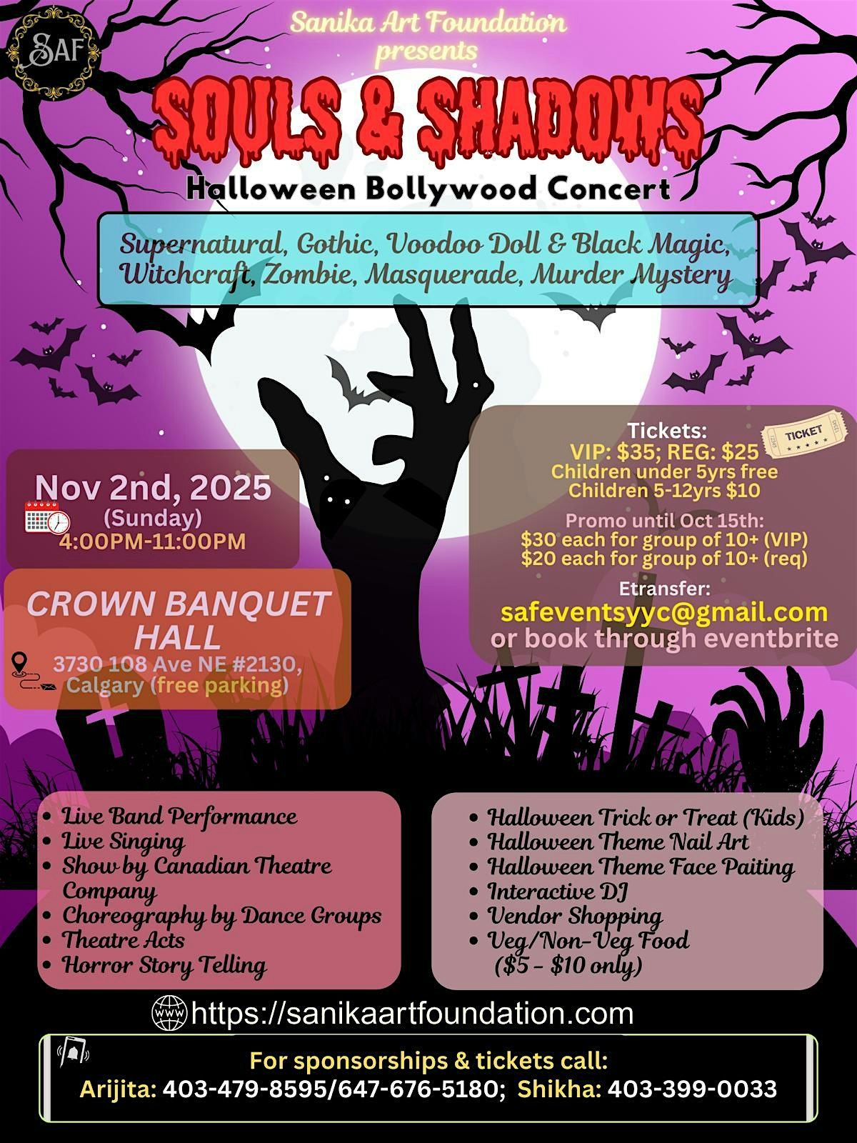 Souls and Shadows - Halloween Bollywood Concert