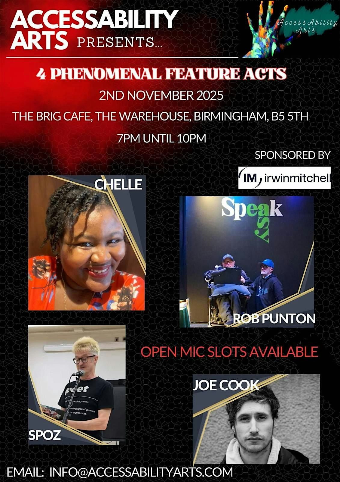 AccessAbility Arts Presents: An Evening of Phenomenal Diverse Voices