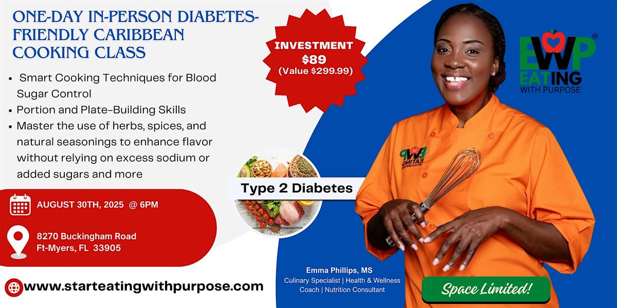 ONE-DAY DIABETES-FRIENDLY CARIBBEAN COOKING CLASS