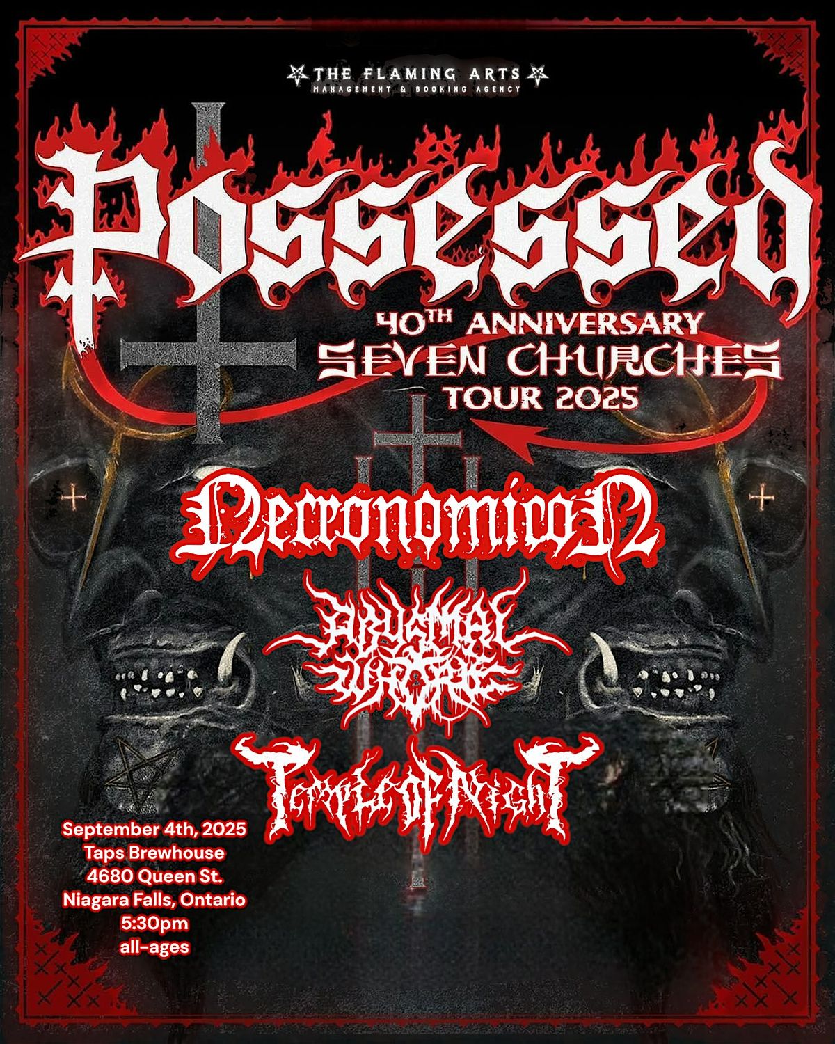 Possessed, Necronomicon, Abysmal whore, Temple Of Night