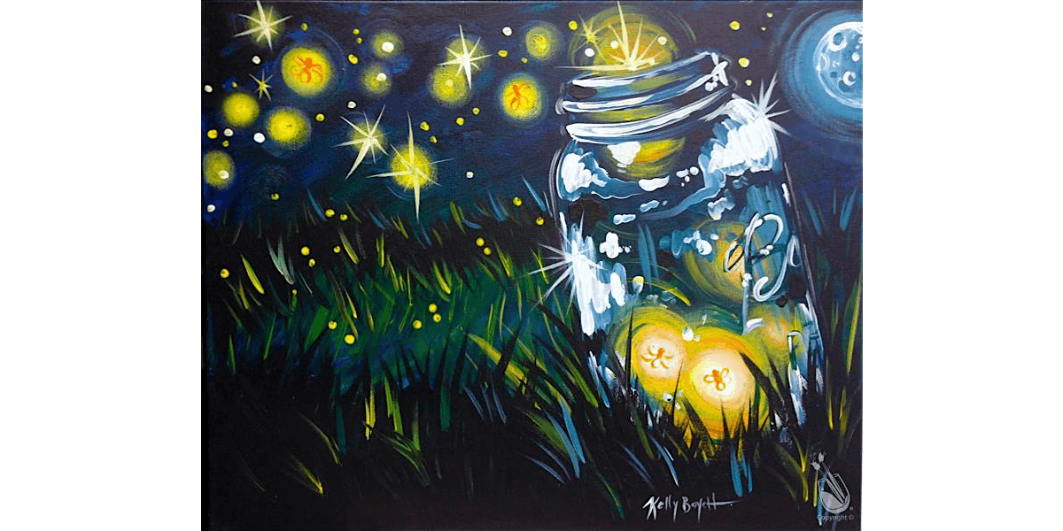 Fireflies Release - Paint and Sip in Houston | Classpop!\u2122