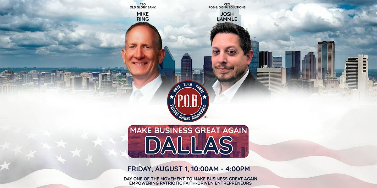 POB Kickoff - Making Business Great Again