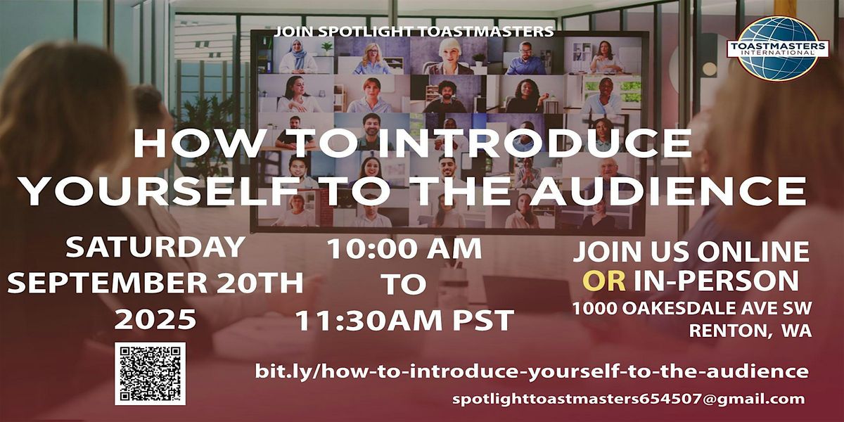 How to Introduce Yourself to the Audience