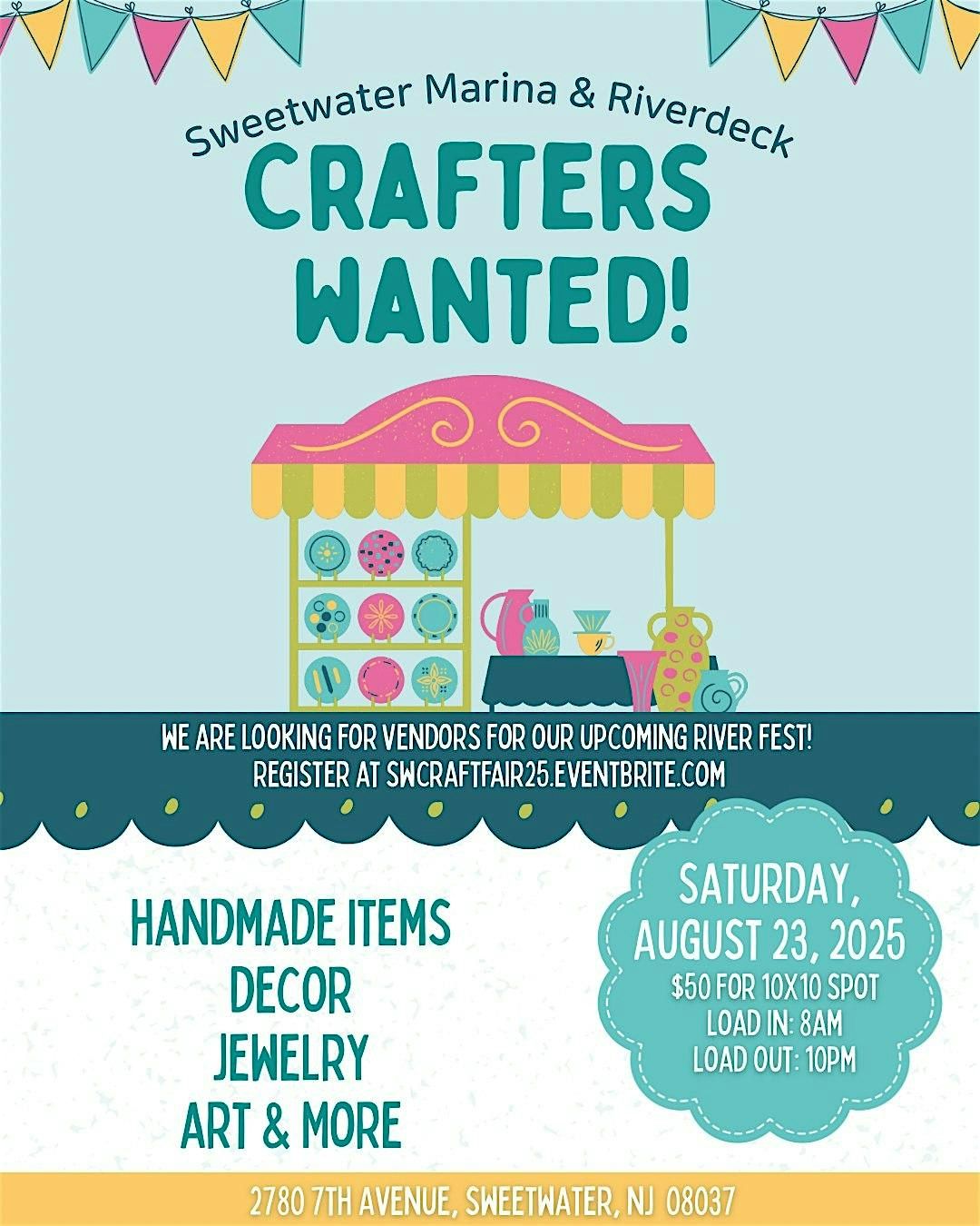 Craft Fair Vendor Registration at SW Riverdeck