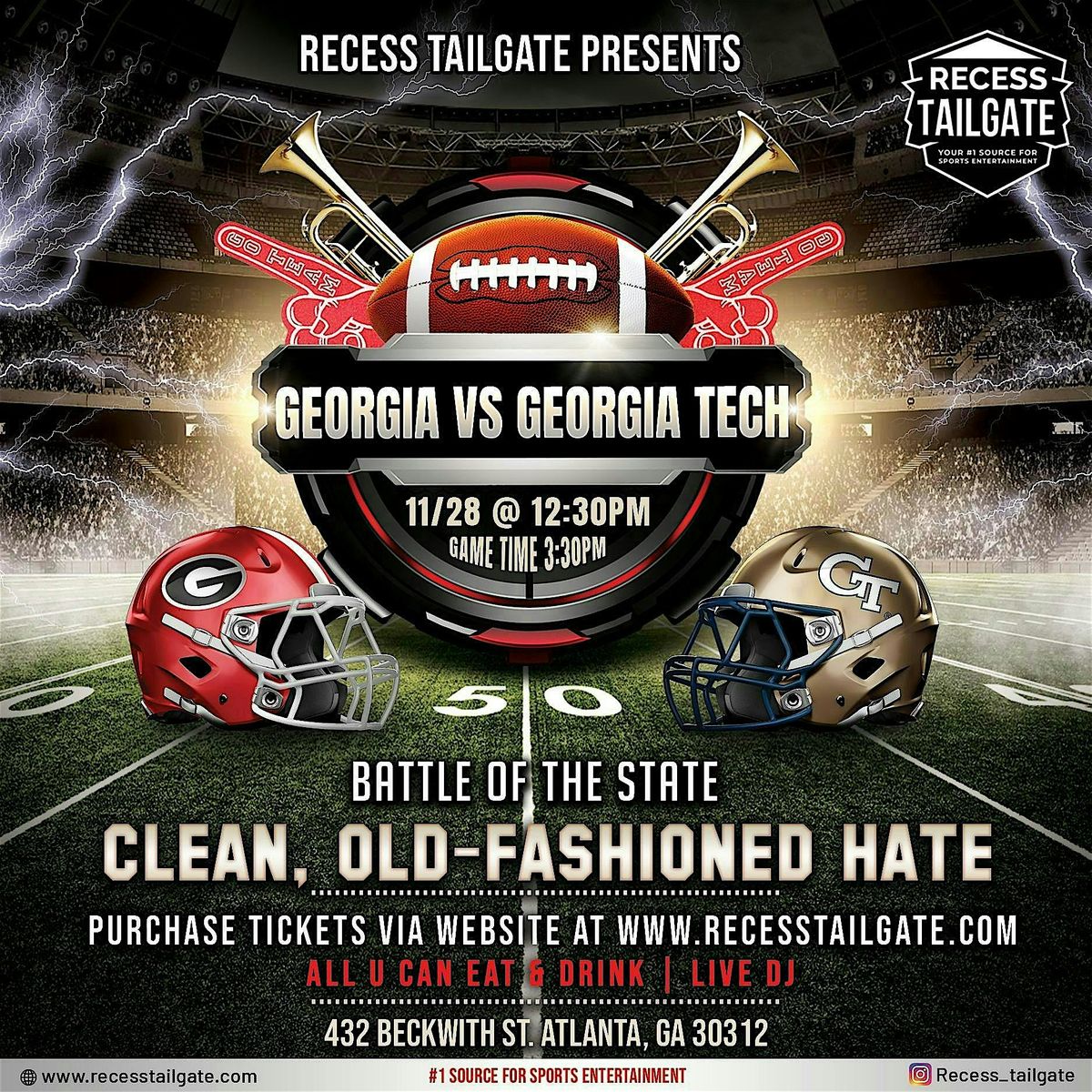 2025 Battle of the State Tailgate - UGA vs Georgia Tech