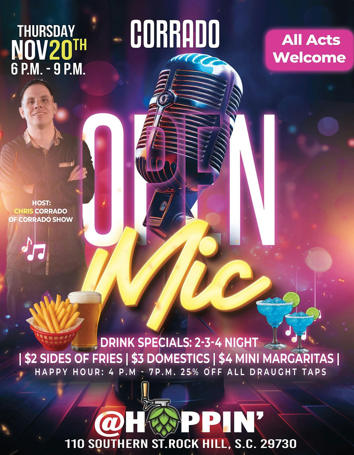 Corrado Open Mic Show @ Hoppin': 11\/20\/25