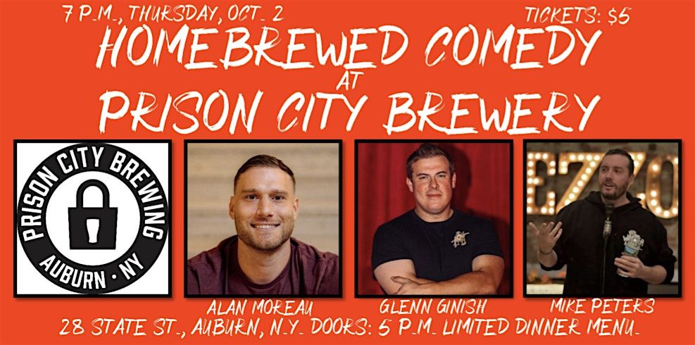 Homebrewed Comedy at Pr*son City Brewery