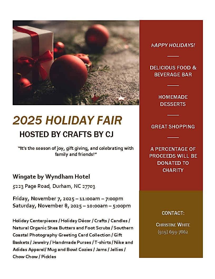2025 Holiday Fair Hosted by Crafts by CJ