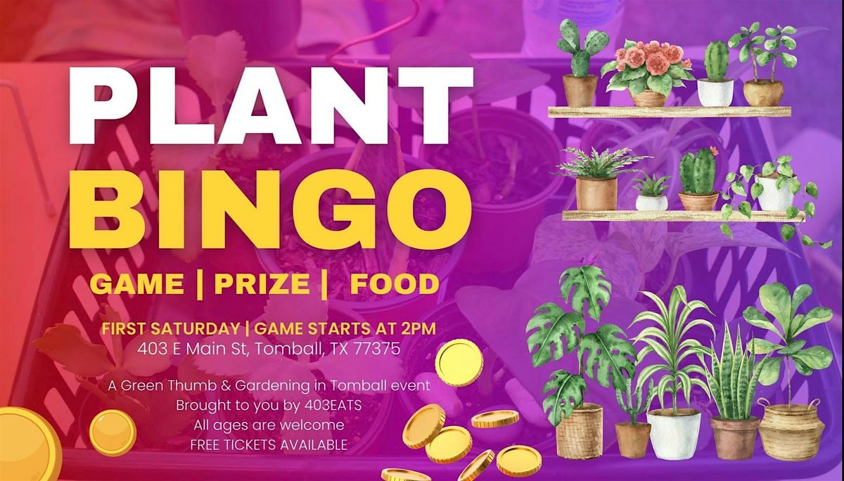 Plant Bingo Tomball - January 2026