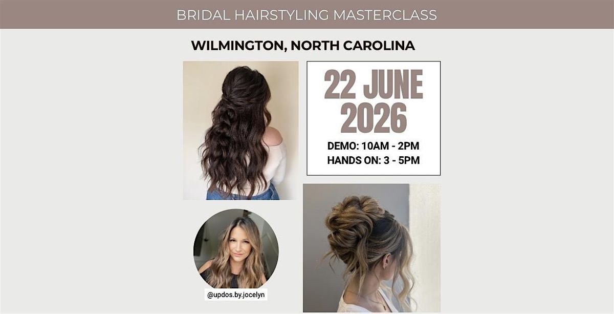 Bridal Hairstyling Masterclass