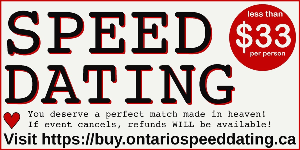 Speed Dating At Swiss Chalet Oakville (30-65)